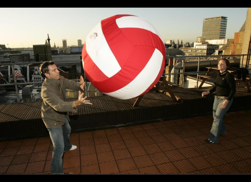 The most consecutive passes of a giant volleyball is 582 and was set by Vanessa Sheridan and Paddy Bunce (both from the United Kingdom) during Capital Breakfast with Johnny Vaughan, Capital Radio, London, UK on November 9, 2006 as part of Guinness World Records Day.