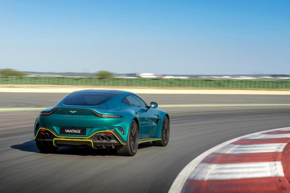 PHOTO: The Aston Martin Vantage. Company executives say customers are not asking for an all-electric version. (Max Earey/Aston Martin)