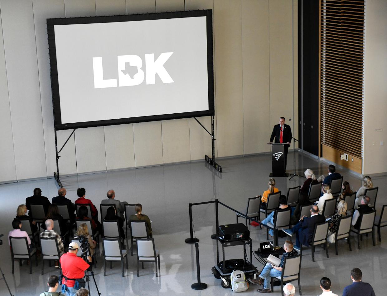 Lubbock Chamber of Commerce, Lubbock Economic Development Alliance and Market Lubbock launch the new community brand, Friday, Dec. 2, 2022, at Buddy Holly Hall.