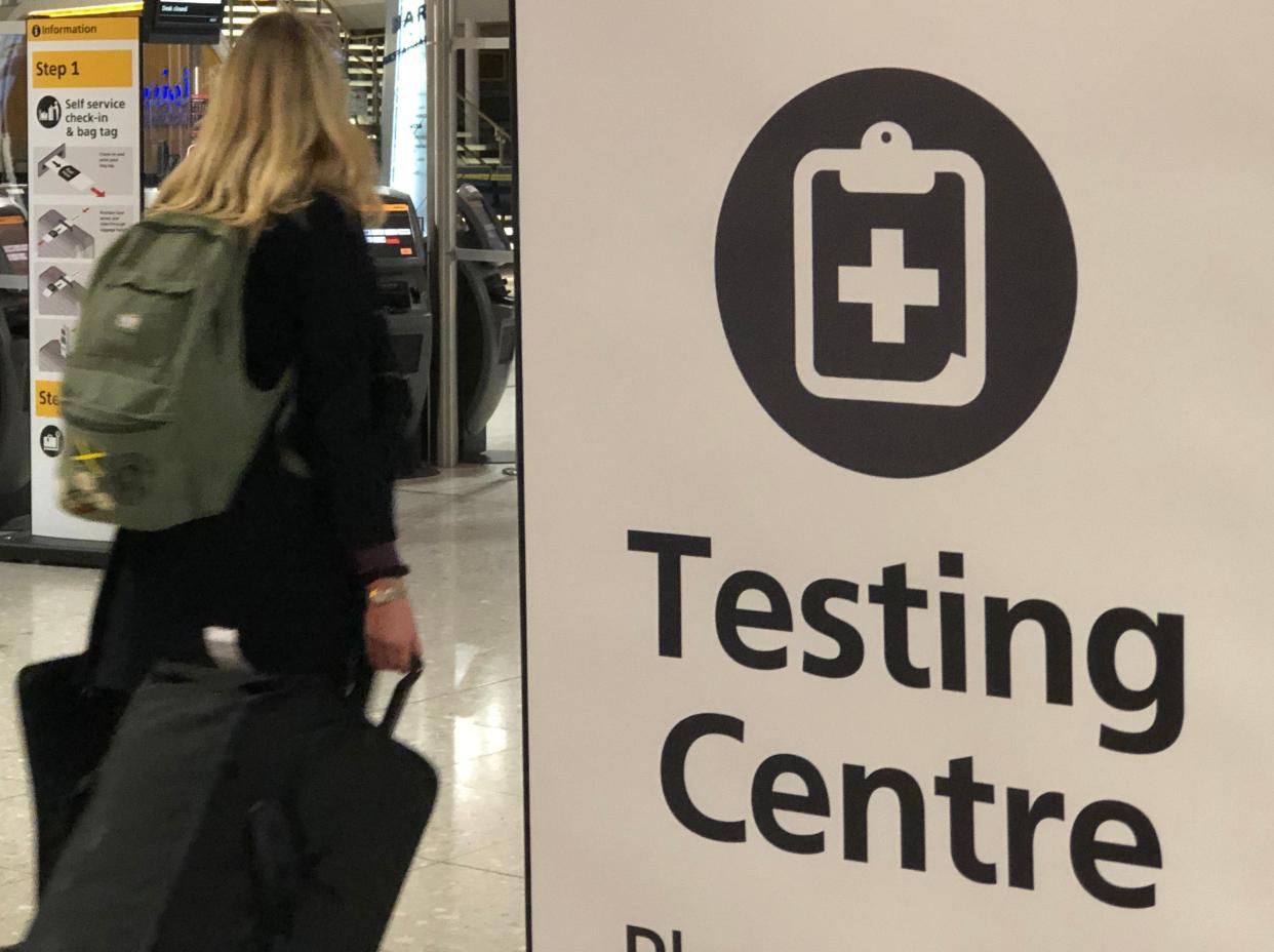 Testing times: the testing centre at Heathrow airport Terminal 2 (Simon Calder)