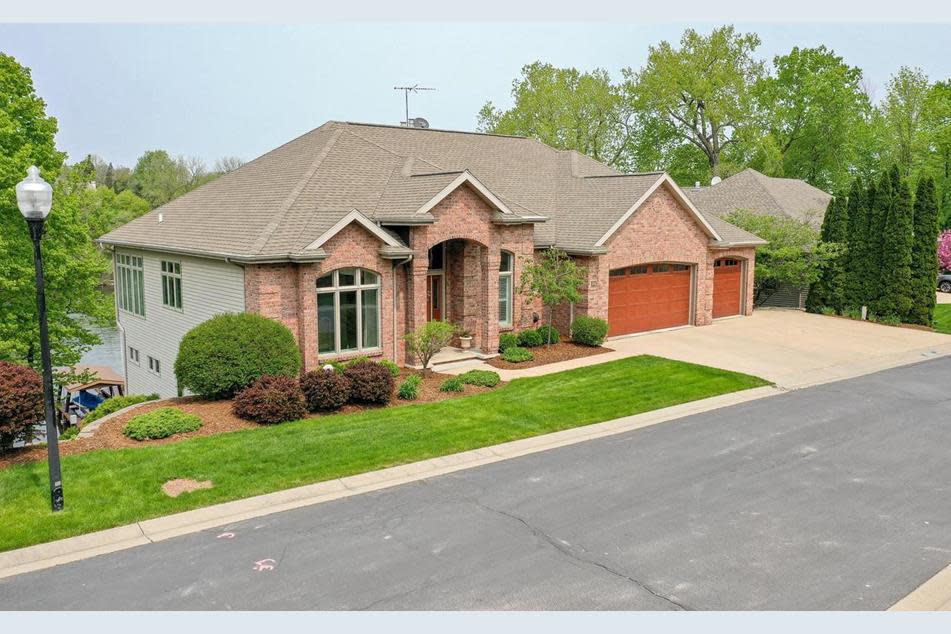 The four bedroom, 4.5 bathroom home listed for sale for $2,075,000 on Hidden Acres Court in Appleton