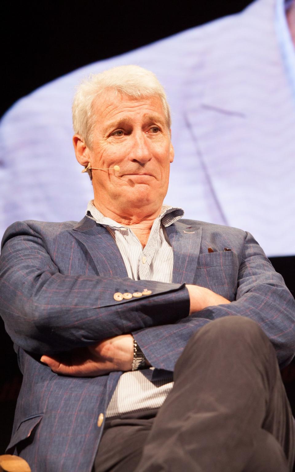 Jeremy Paxman speaking at Hay - Credit: Marsha Arnold