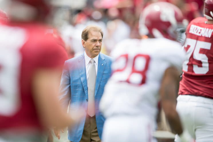 Alabama is the clear favorite in the SEC. (Getty Images)
