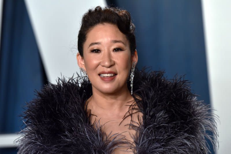 Sandra Oh arrives for the Vanity Fair Oscar party at the Wallis Annenberg Center for the Performing Arts in Beverly Hills, Calif., on February 9, 2020. The actor turns 52 on July 20. File Photo by Chris Chew/UPI