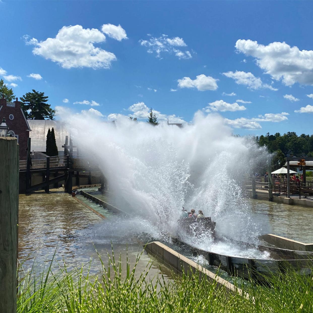 Be prepared to get wet on the Boston Tea Party ride at Canobie Lake Park in Salem, New Hampshire.