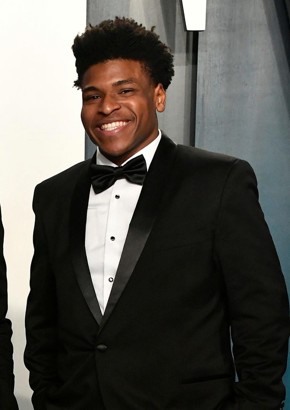 "Cheer" star Jerry Harris' popularity with viewers following the debut of the Netflix series scored the cheerleader an invite to Vanity Fair's Oscar Party on Feb. 9, 2020 in Beverly Hills.