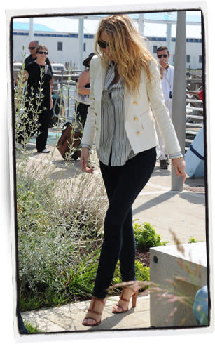 Blake Lively en sandalias | Getty Images 