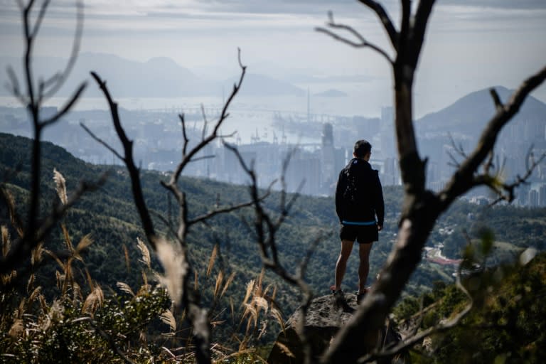 Within easy reach of Hong Kong's densely packed tower blocks and traffic, there is an extensive network of hiking trails which snake over hundreds of peaks across the territory and along its coastlines