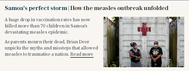 Samoa's perfect storm | How the measles outbreak unfolded