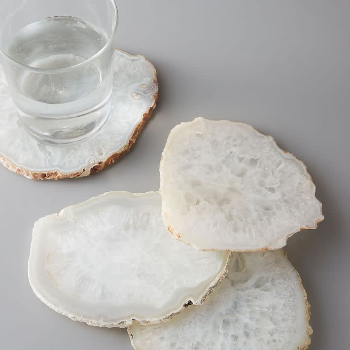 <p><a href="https://go.redirectingat.com?id=74968X1596630&url=https%3A%2F%2Fwww.westelm.com%2Fproducts%2Fclouded-agate-coasters-set-of-4-e1944&sref=https%3A%2F%2Fwww.townandcountrymag.com%2Fstyle%2Fhome-decor%2Fg44117547%2Fbest-housewarming-gifts%2F" rel="nofollow noopener" target="_blank" data-ylk="slk:Shop Now;elm:context_link;itc:0;sec:content-canvas" class="link ">Shop Now</a></p><p>Clouded Agate Coasters (Set of 4)</p><p>westelm.com</p><p>$10.00</p>