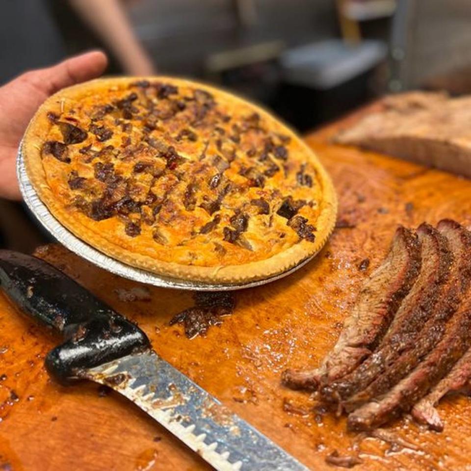 The Q39 BBQ Brisket Quiche at Andre’s.