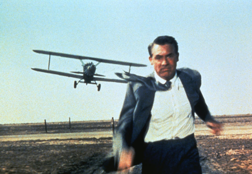 Cary Grant in Alfred Hitchcock's 1959 film North By Northwest