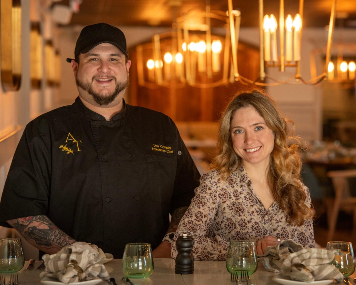 Executive chef Tim Cormier and owner Sarah Storie at Anna’s Table in Leominster.