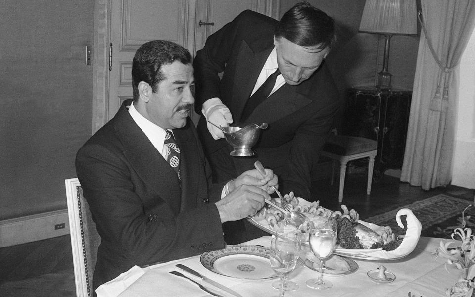 Saddam Hussein in Paris, 1975 - Getty 