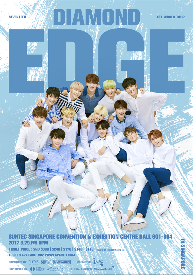 K-pop group Seventeen's Singapore concert poster (Photo: IME)