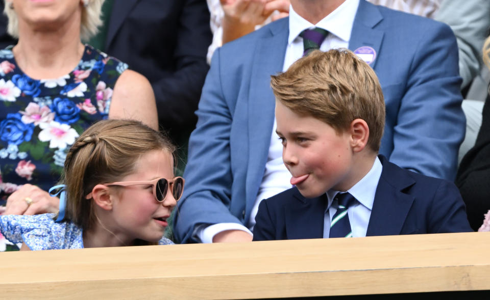 Charlotte and George talking to each other