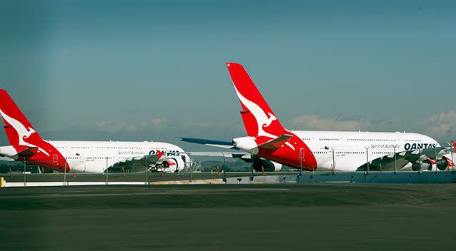 The plane was forced to make an emergency landing at Los Angeles International Airport. Photo: AAP / Stock