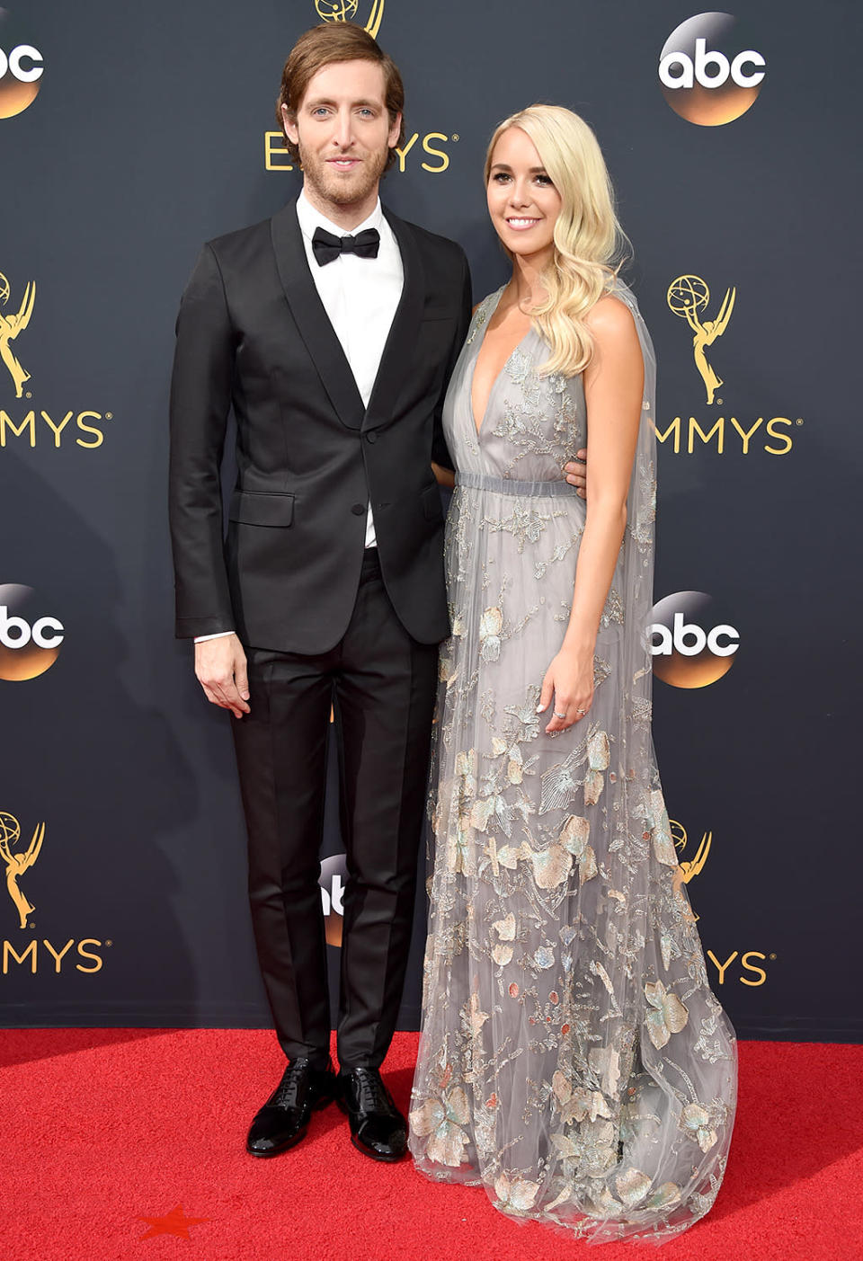 <p>Thomas Middleditch, and Mollie Gates arrives at the 68th Emmy Awards at the Microsoft Theater on September 18, 2016 in Los Angeles, Calif. (Photo by Getty Images)</p>