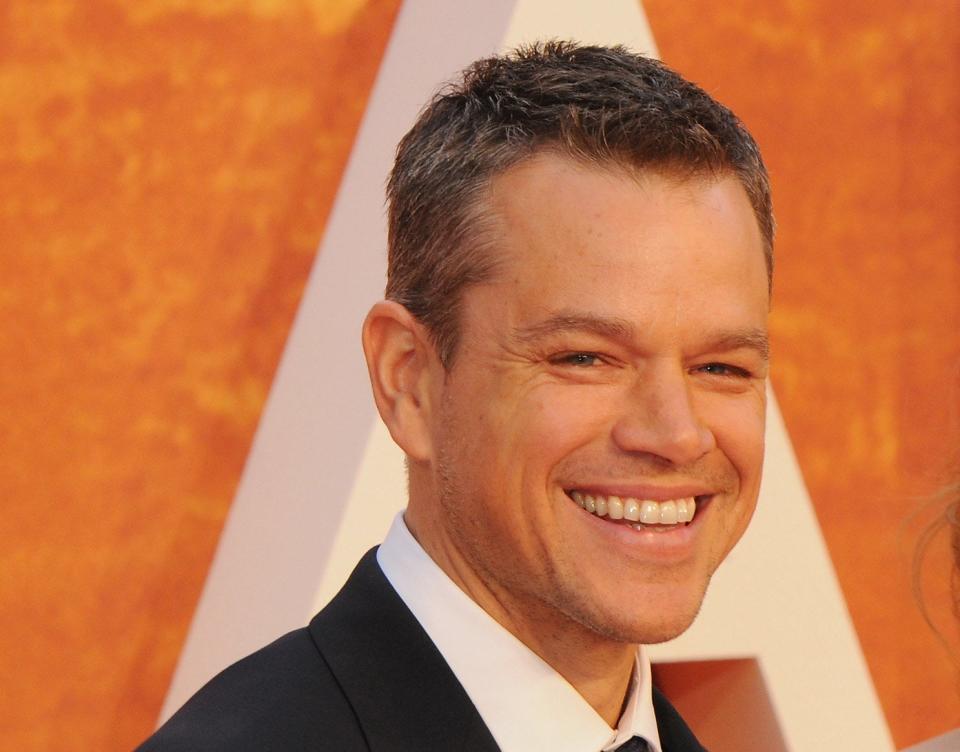 Matt Damon at "The Martian" premiere