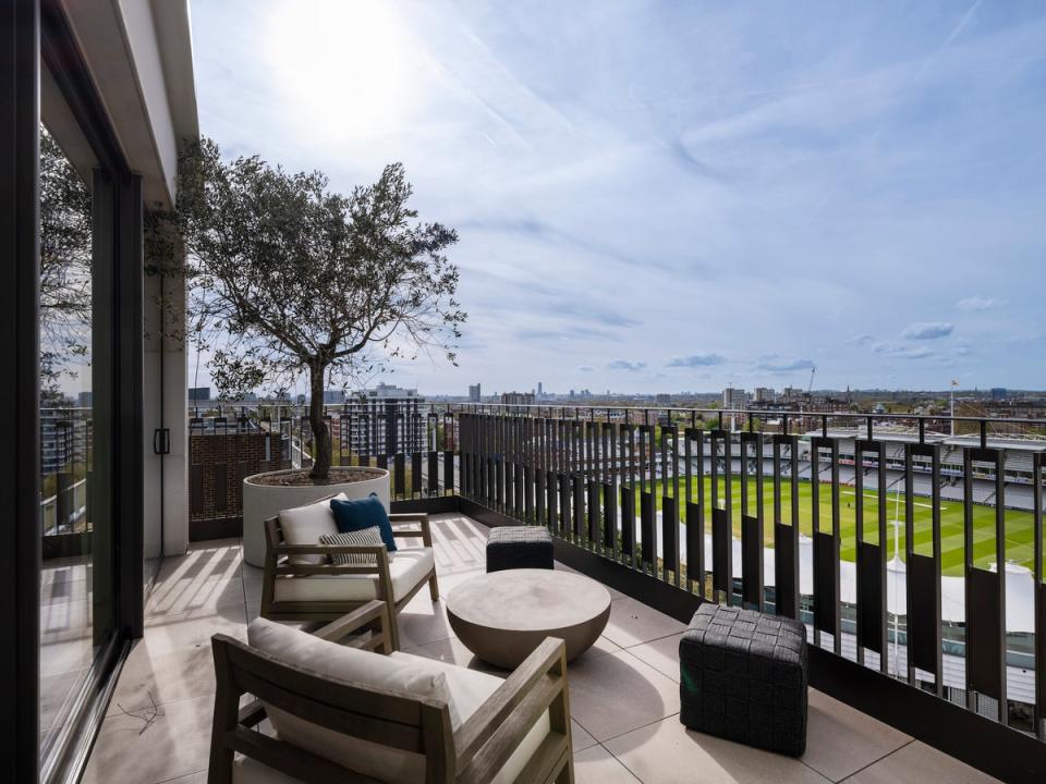 The terraces have direct views of the cricket (LandCap/Tony Murray)