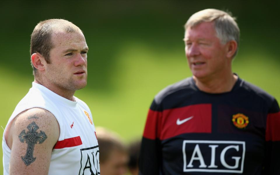 Rooney and Sir Alex Ferguson