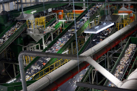 A general view shows the new waste collection plant which creates what is known as Refuse Derived Fuel (RDF) in the outskirts of Tel Aviv, Israel March 26, 2017. Picture taken March 26, 2017. REUTERS/Nir Elias