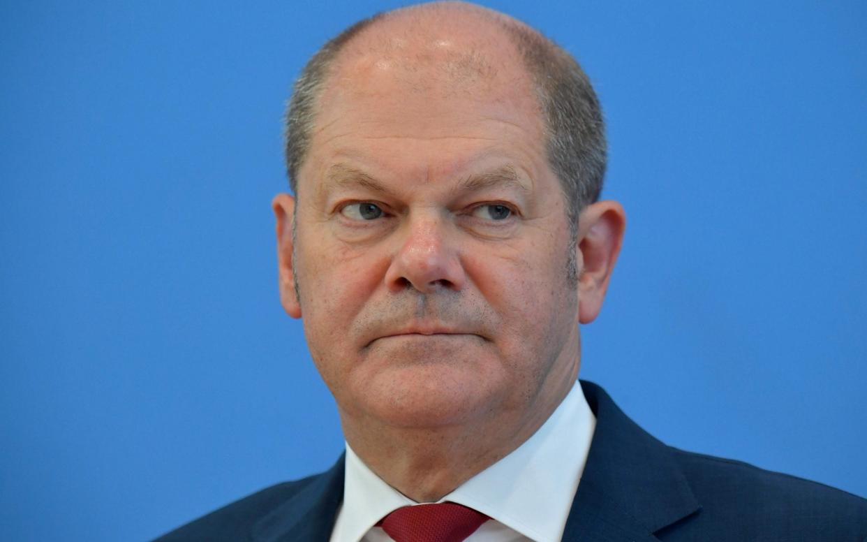 The paper was prepared for German finance minister Olaf Scholz ahead of talks with Sajid Javid in Berlin - AFP