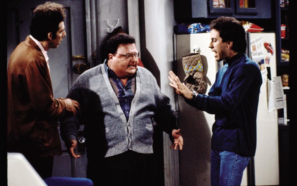 Michael Richards, Wayne Knight and Jerry Seinfeld in Seinfeld