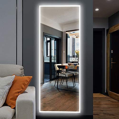 9) Full Length Dressing Mirror with LED Lighting