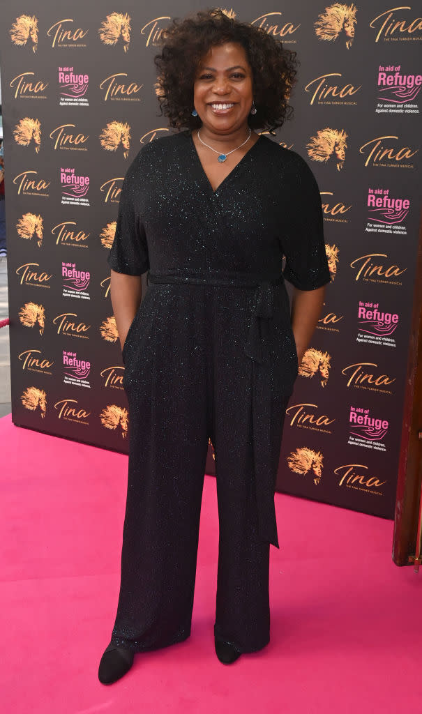 Brenda Edwards is returning to 'Loose Women' following the loss of her son in February, pictured in October 2021. (Getty Images)