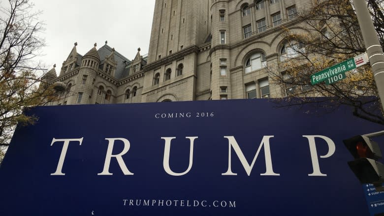 Trump hotel's outsized D.C. billboard a Washington tourist draw