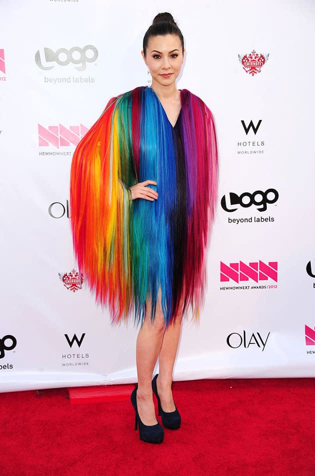19. China Chow -- in Jeremy Scott -- at Logo's NewNowNext Awards in Hollywood (4/6/2012)