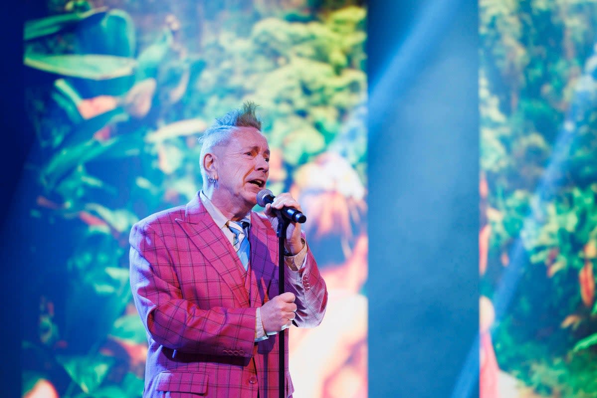 John Lydon from Public Image Limited (PiL) pictured performing their song Hawaii (Andres Poveda/PA)