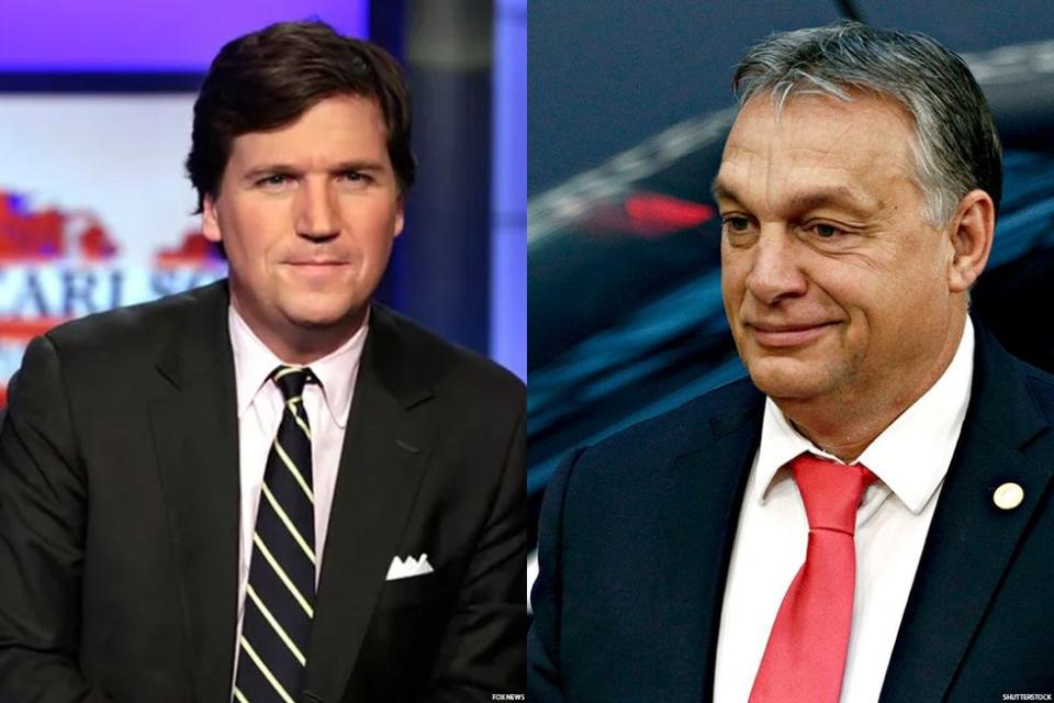 Tucker Carlson and Viktor Orban