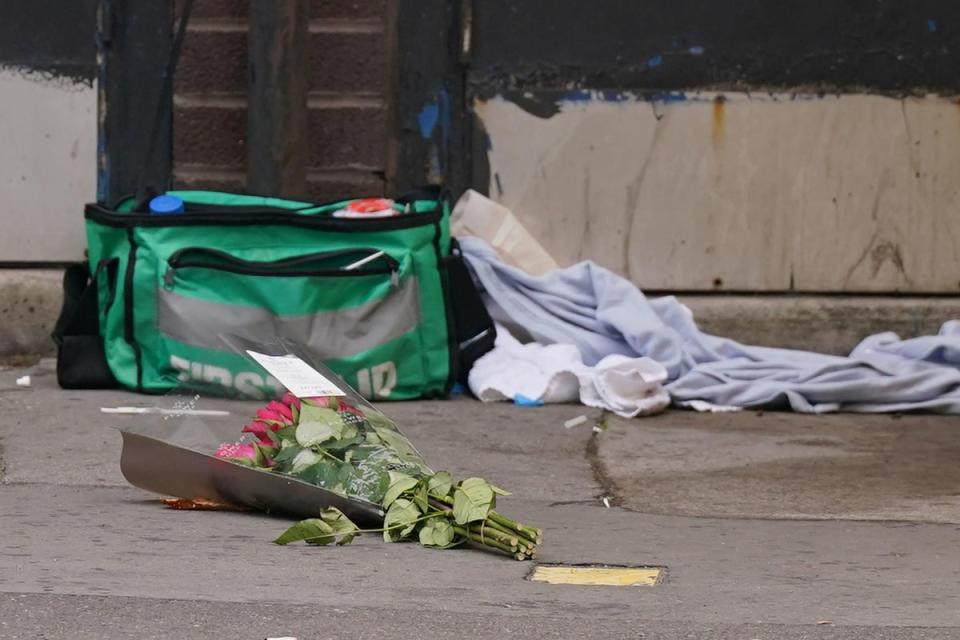 The scene near the Whitgift shopping centre in Croydon (PA Wire)