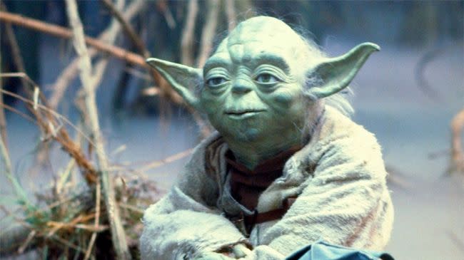 Yoda's wise old eyes were based on Albert Einstein