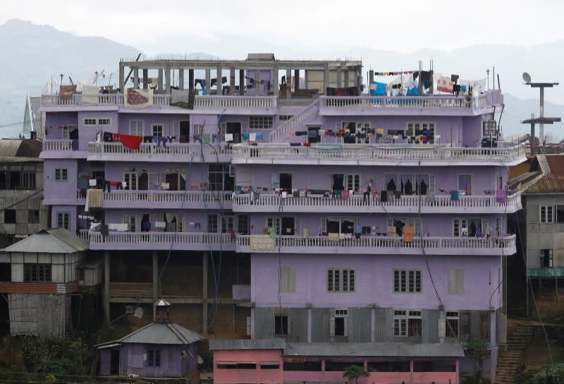 FILE PHOTO: A view of Ziona's 4 storey house in Baktawng