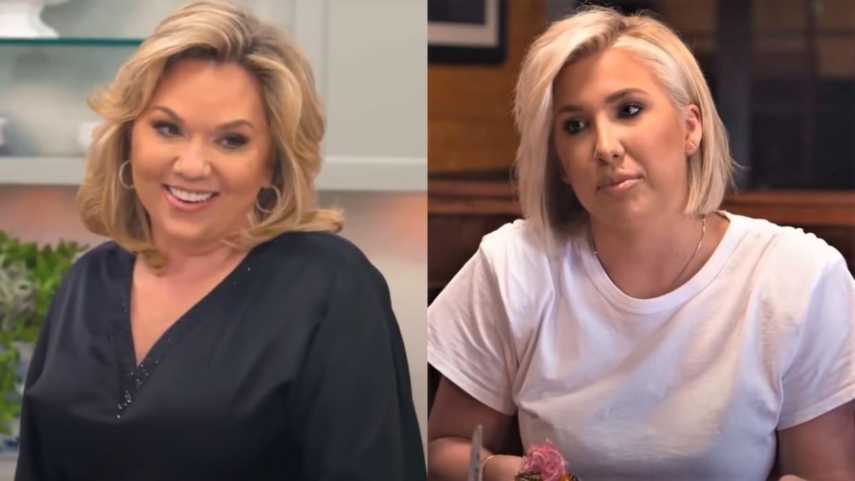  Julie Chrisley and Savannah Chrisley on Chrisley Knows Best. 