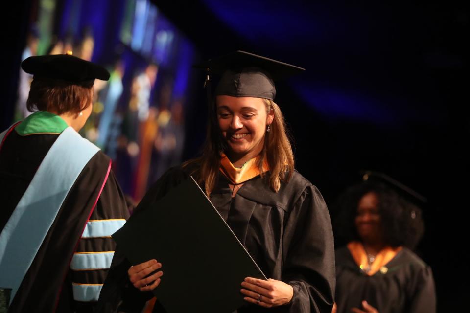 Wilmington University College of Health Professions and College of Technology commencement ceremony at the Chase Center Monday, May 20, 2019, in Wilmington where 337 graduates took part.