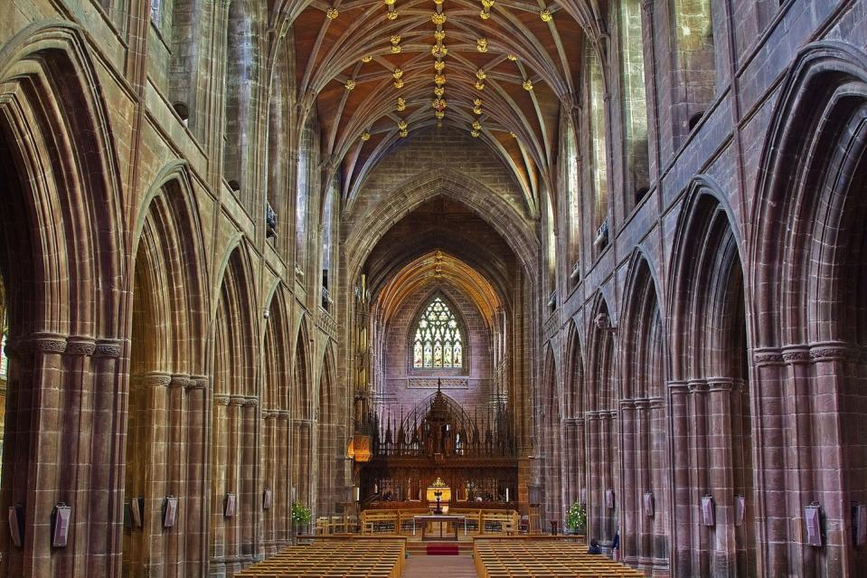 chester cathedral, chester, cheshire, united kingdom