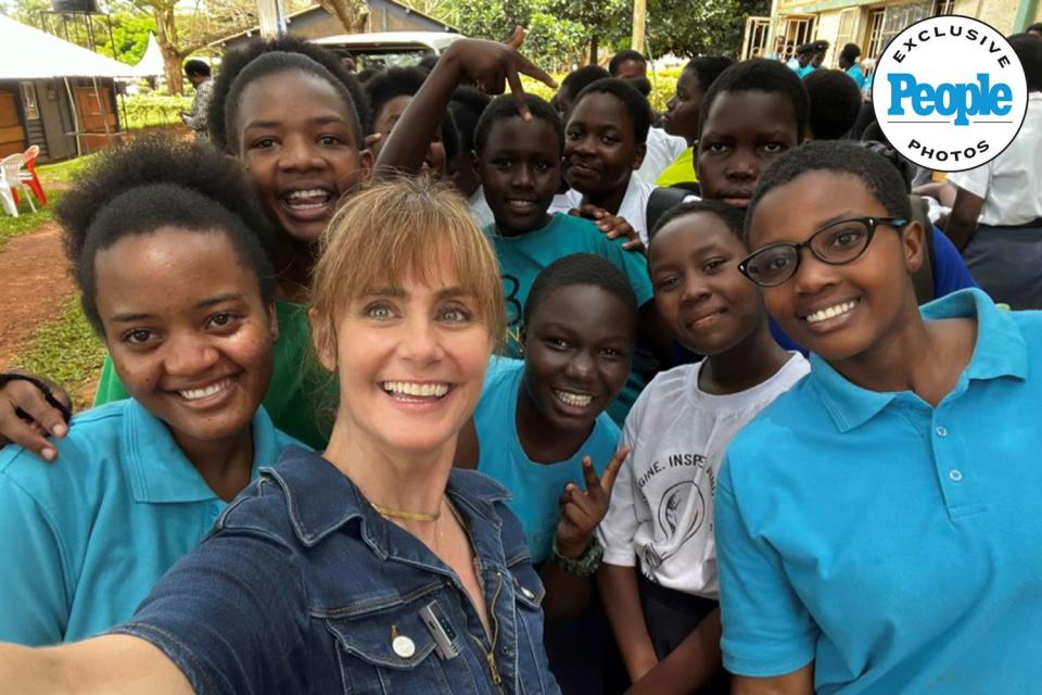 <p>Diane Farr</p> Diane Farr on Uganda trip
