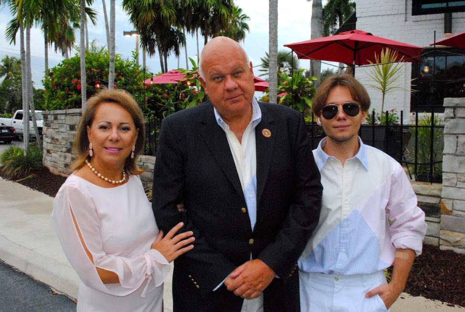 
IN HAPPIER TIMES The author, his wife, Iryna Samsonenko, and son, Antonio Brasileiro, visiting Fort Lauderdale before their ordeal in Ukraine this March.