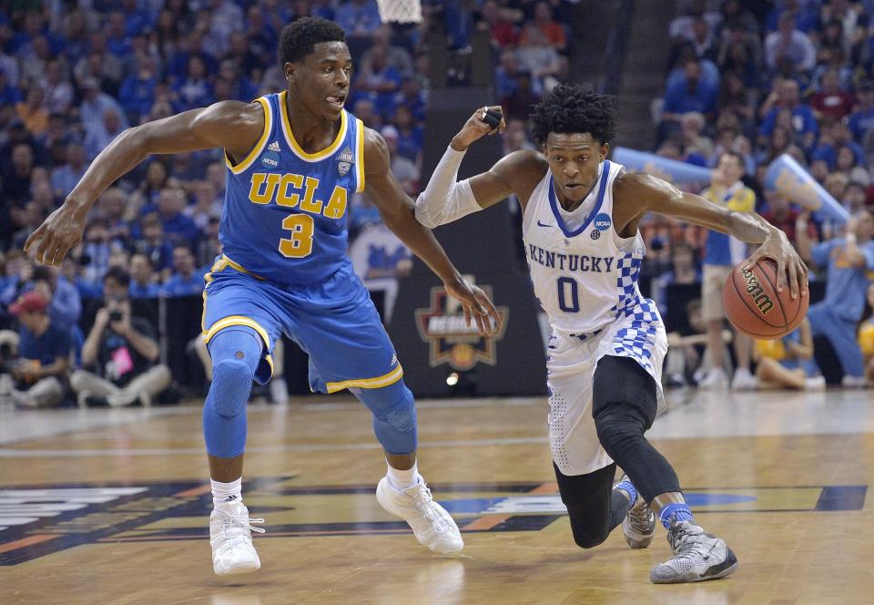De'Aaron Fox made 13 of 20 shots for 39 points to lead Kentucky past UCLA. (AP)