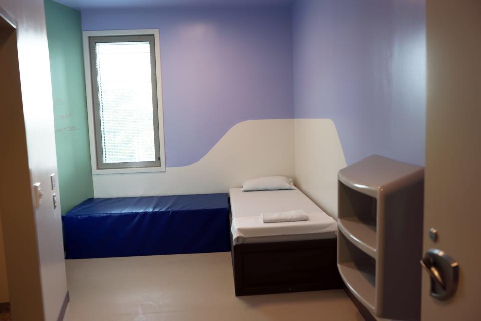A room at Cincinnati Children's new William K. Schubert, M.D., Mental Health Center in College Hill.