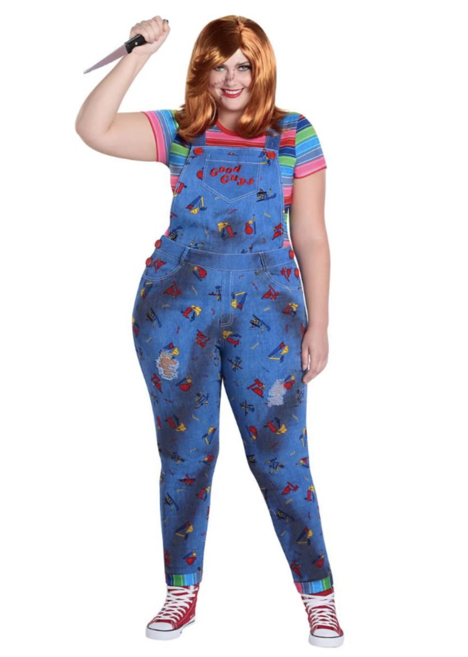 Chucky Overalls Costume Plus Size x Spirit Halloween