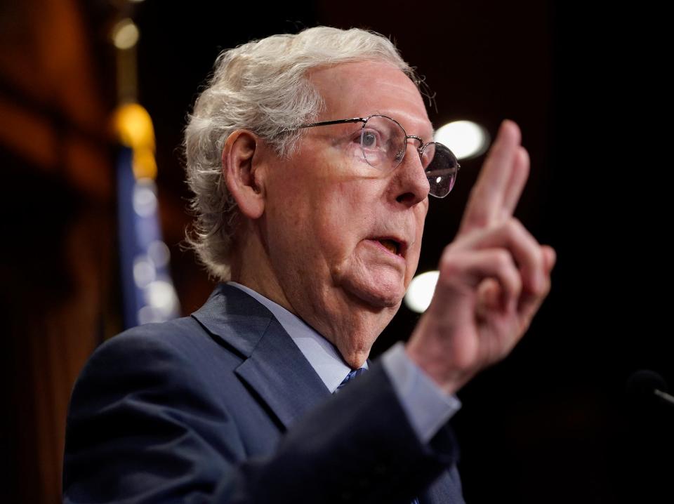 A staunch opponent of abortion rights, the Senate minority leader admitted he doesn't believe a bill limiting access to the procedure would pass Congress.