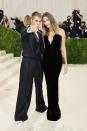 <p>The blonde married couple wore black with Justin in his own brand and Hailey in Saint Laurent.</p>