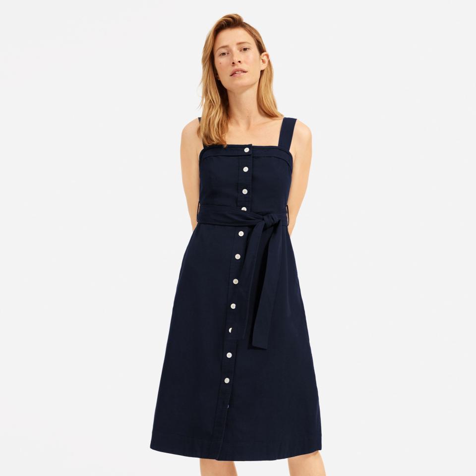 <p><strong>everlane</strong></p><p>everlane.com</p><p><a href="https://go.redirectingat.com?id=74968X1596630&url=https%3A%2F%2Fwww.everlane.com%2Fproducts%2Fwomens-seersucker-picnic-dress-darknavy2&sref=https%3A%2F%2Fwww.bestproducts.com%2Fbuzzing-news%2Fg33378920%2Feverlane-summer-sale-july-2020%2F" rel="nofollow noopener" target="_blank" data-ylk="slk:Shop Now;elm:context_link;itc:0;sec:content-canvas" class="link ">Shop Now</a></p><p><del>$88</del><strong><br>$62</strong></p><p>It's not too late to stock up on cute sundresses. This sweet style is perfect for socially-distanced walks and, you know, lounging around the house.</p>