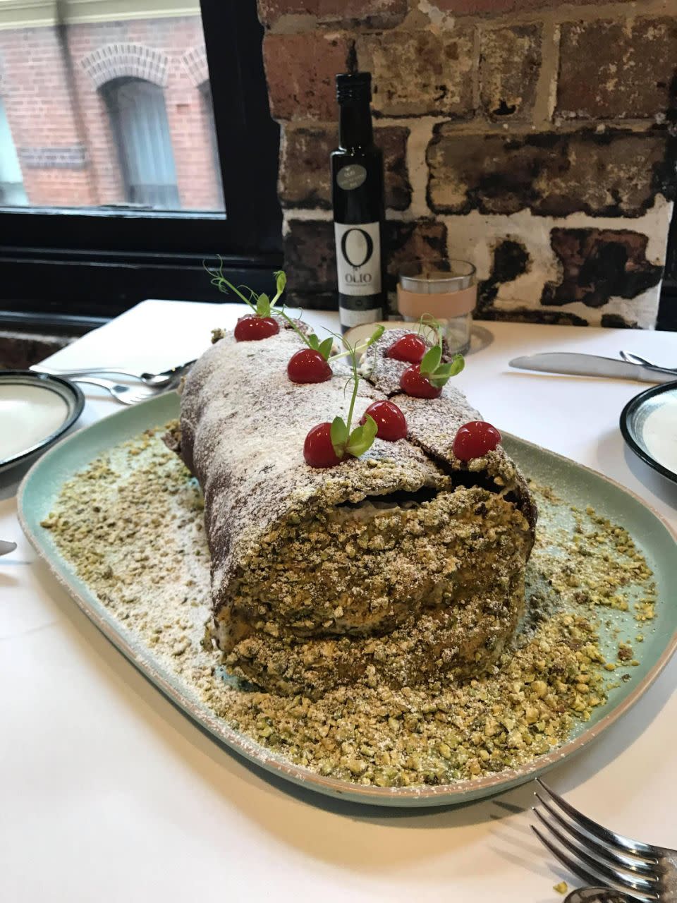 Is this the biggest cannoli you've ever seen? Photo: Be