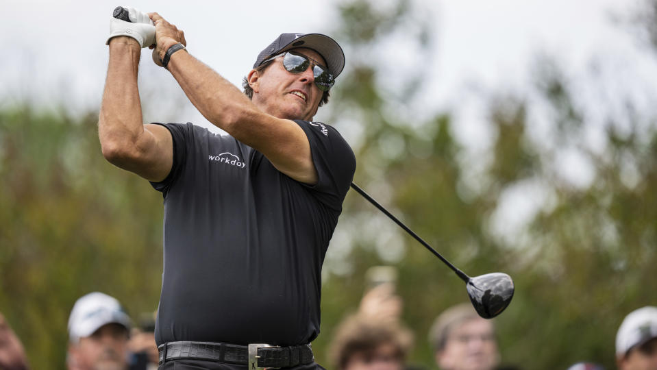 Phil Mickelson had a historic win at the PGA Championship. (AP Photo/Jacob Kupferman)